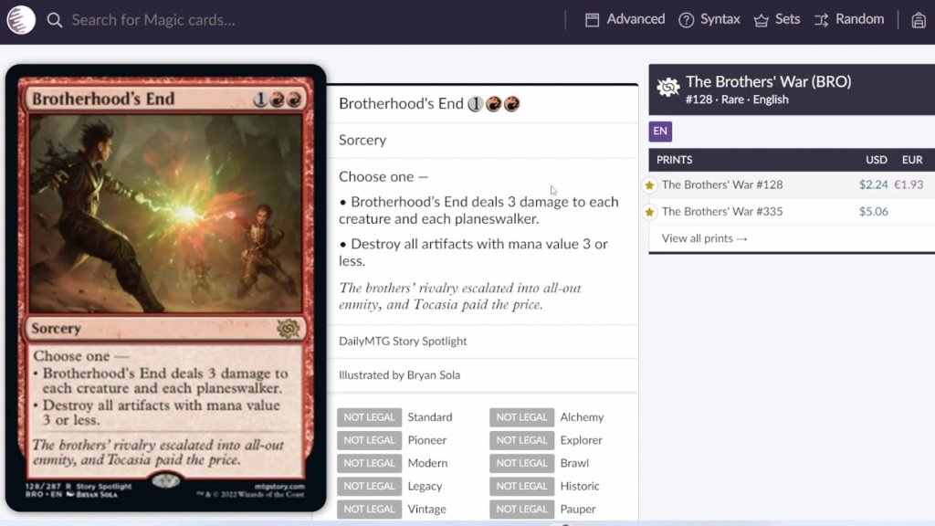 MTG Arena Brothers’ War Historic/ Explorer Set Review MTGアリーナ最新デッキレシピ